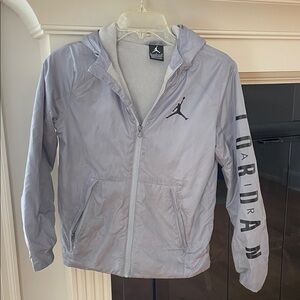 Jordan Kids Light Gray Fleece Lined Water-Resistant Coat